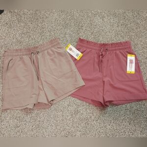 Nwt 2 Pairs Danskin Now Paperbag Shorts